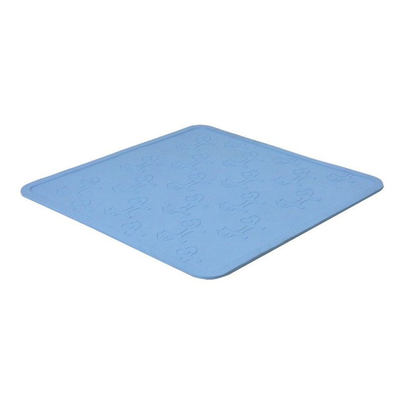 Tapis Antidérapant United Pets Chien Gamelle Bleu (44.5 x 44.5 cm)