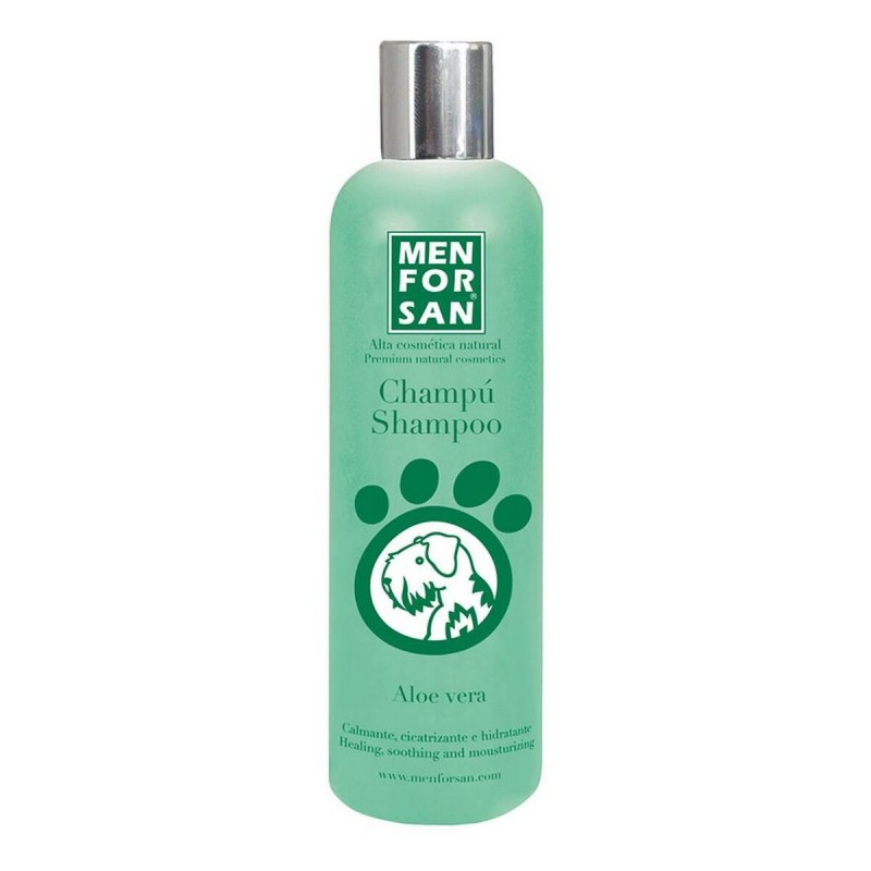 Shampoing pour animaux de compagnie Menforsan Chien Aloe Vera 300 ml