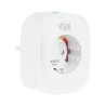 Prise Intelligente KSIX Smart Energy Slim WIFI 250V Blanc