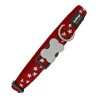 Collier pour Chien Red Dingo Lisse Étoile Etoiles (1,5 x 24-36 cm)