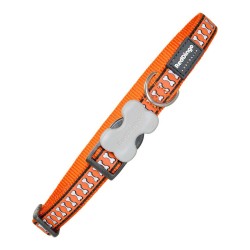 Collier pour Chien Red Dingo Os Réfléchissant Orange (2 x 31-47 cm)