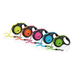 Laisse pour Chien Flexi NEW NEON 5 m Taille M Vert