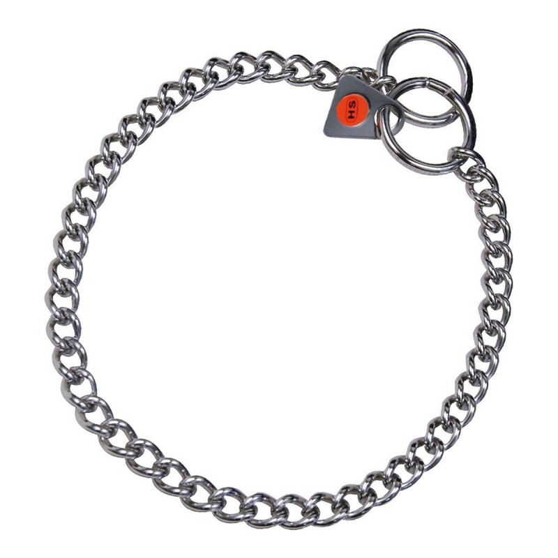 Collier pour Chien Hs Sprenger Argenté 2 mm Maillons Torsadé (60 cm)