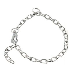 Collier pour Chien Hs Sprenger Argenté 3 mm Maillons Court (65 cm)