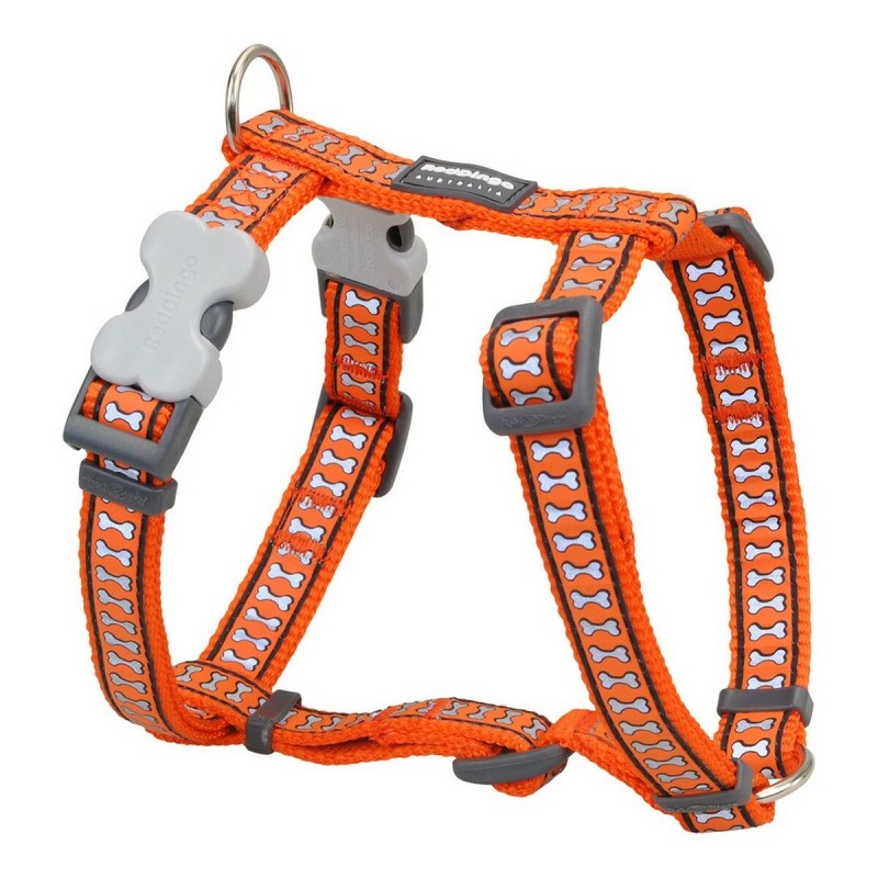 Harnais pour Chien Red Dingo Orange Os Réfléchissant 37-61 cm