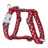 Harnais pour Chien Red Dingo Style Rouge Étoile 25-39 cm