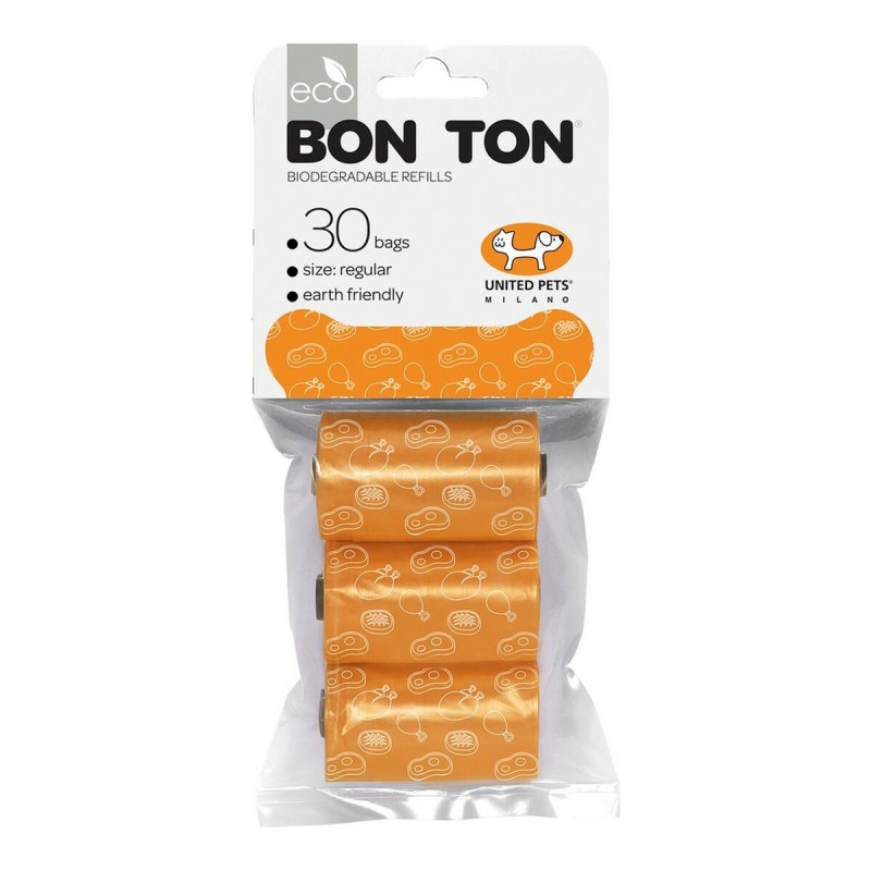 Sacs d'hygiène United Pets Bon Ton Regular Chien Orange (3 x 10 uds)