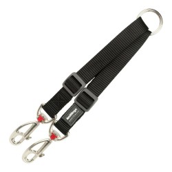 2 Accouplement pour laisse de chien Red Dingo Noir black (2 x 25-34 cm)