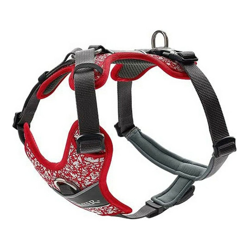 Harnais pour Chien Hunter Divo Rouge Gris Réfléchissant Taille M (56-73 cm)