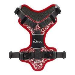 Harnais pour Chien Hunter Divo Rouge Gris Réfléchissant Taille M (56-73 cm)