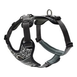 Harnais pour Chien Hunter Divo Réfléchissant Noir/Gris Taille XS (34-47 cm)