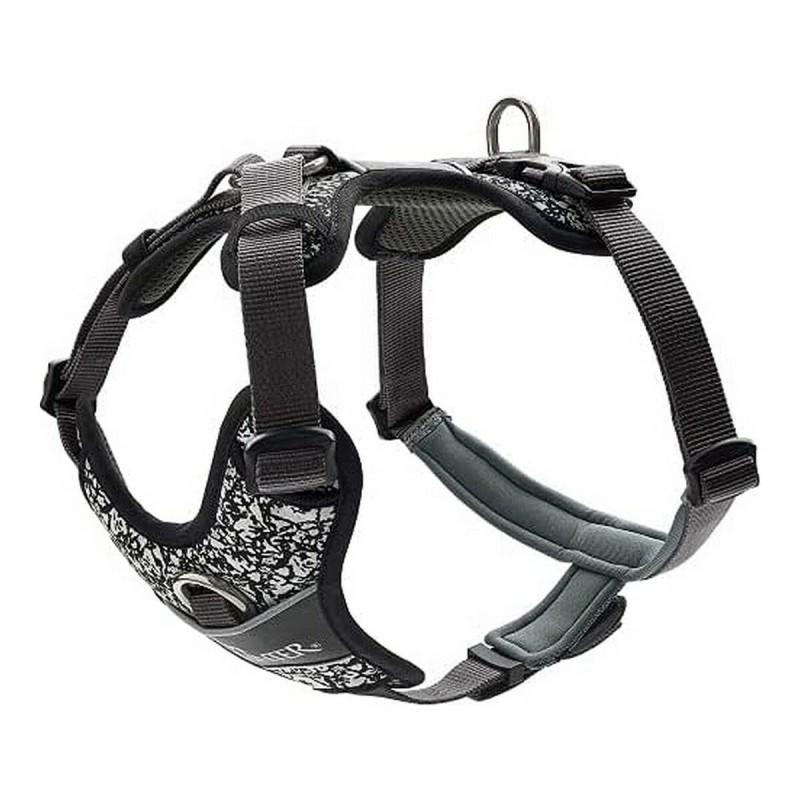 Harnais pour Chien Hunter Divo Réfléchissant Noir/Gris Taille S (45-56 cm)