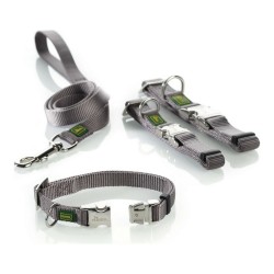 Collier pour Chien Hunter Alu-Strong Gris Taille M (40-55 cm)