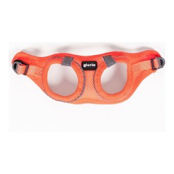 Harnais pour Chien Gloria Air Mesh Trek Star Réglable Orange Taille XXXS (18-20 cm)