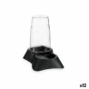 Mangeoir pour animaux Transparent Anthracite polypropylène 650 ml 12,5 x 18 x 19 cm (12 Unités)