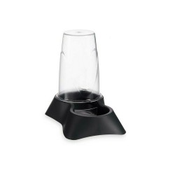 Mangeoir pour animaux Transparent Anthracite polypropylène 650 ml 12,5 x 18 x 19 cm (12 Unités)