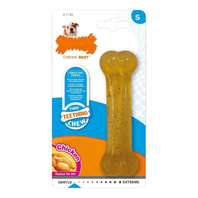 Jouet pour chien Nylabone Taille S Poulet Thermoplastique Chiots