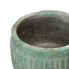 Cache-pot 21,5 x 21,5 x 14,5 cm Turquoise Ciment