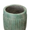 Cache-pot 20 x 20 x 21,5 cm Turquoise Ciment