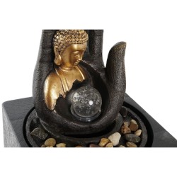 Fontaine de jardin DKD Home Decor Buda Résine 18 x 18 x 24 cm Oriental (2 Unités)