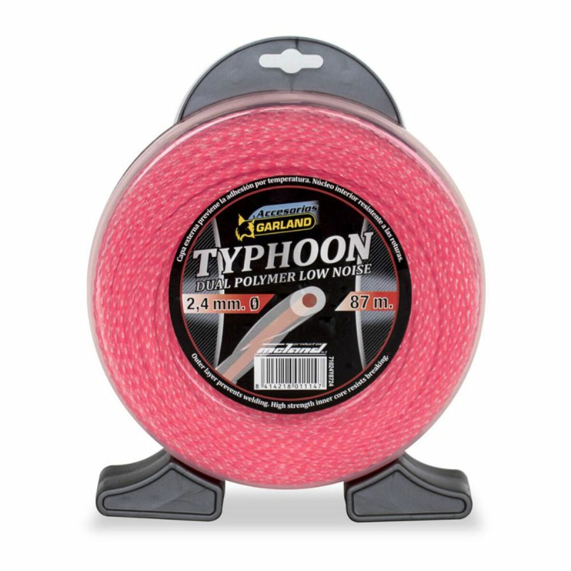 Fil de coupe Garland Typhoon 71024Y8724 87 m 2,4 mm double couche