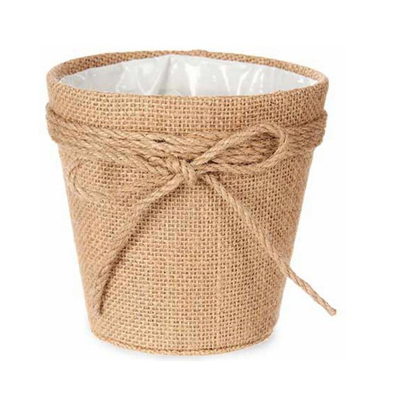 Cache-pot Lien Marron 14 x 14 x 14 cm Plastique 14 x 12,5 x 14 cm