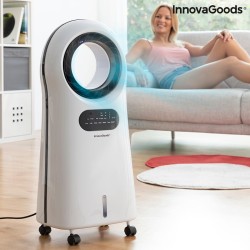 Climatiseur d'Évaporation Ioniseur Sans Lame avec LED InnovaGoods EVAREER Blanc (Reconditionné D)