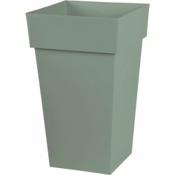 Pot EDA Tuscany Vert Plastique Carré 39 x 39 x 65 cm