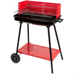 Roues de barbecue au charbon de bois Aktive Rouge 66 x 85 x 44 cm