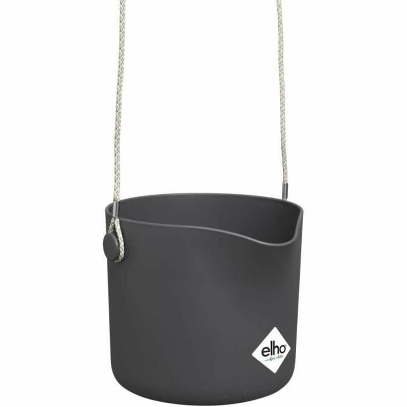 Jardinière suspendue Elho   Noir Ronde Anthracite Plastique Ø 18 cm