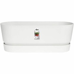 Jardinière Elho   50 cm Blanc Plastique Ovale