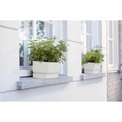 Jardinière Elho   50 cm Blanc Plastique Ovale