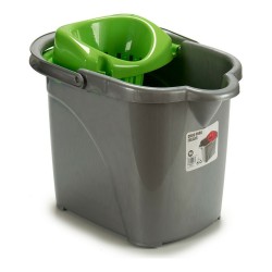 Seau d'Eau Sale avec Essoreur Automatique 8430852209771 Bleus / Verts Noir Bleu Vert Plastique 31 x 31 x 41 cm