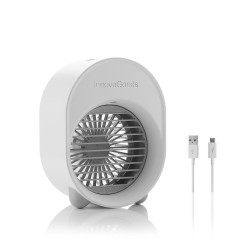 Mini-climatiseur Humidificateur à Ultrasons avec LED Koolizer InnovaGoods humidificador mini 200 ml Blanc ABS (Câble USB) (Recon