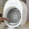 Mini-climatiseur Humidificateur à Ultrasons avec LED Koolizer InnovaGoods humidificador mini 200 ml Blanc ABS (Câble USB) (Recon