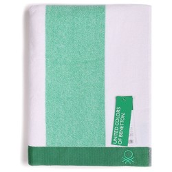 Serviette de plage Benetton Vert Coton Tissu éponge (90 x 160 cm)