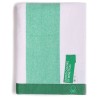 Serviette de plage Benetton Vert Coton Tissu éponge (90 x 160 cm)