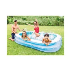 Piscine gonflable Intex 56483 770 L (262 x 175 x 56 cm) Bleu/Blanc 262 x 175 x 56 cm