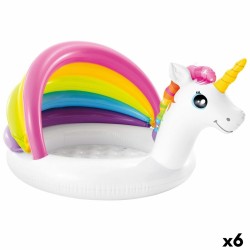 Pataugeoire gonflable pour enfants Intex Licorne Auvent 45 L 102 x 69 x 127 cm (6 Unités)