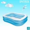 Piscine gonflable Intex Bleu Blanc Bleu/Blanc 540 L 203 x 48 x 152 cm (3 Unités)