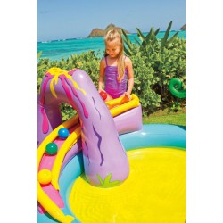 Pataugeoire gonflable pour enfants Intex   Dinosaures Parc de jeux 302 x 112 x 229 cm 280 L