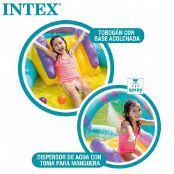 Pataugeoire gonflable pour enfants Intex   Dinosaures Parc de jeux 302 x 112 x 229 cm 280 L