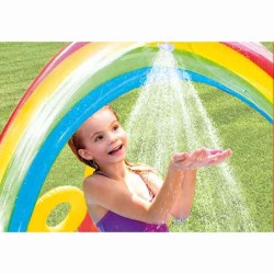 Pataugeoire gonflable pour enfants Intex   Parc de jeux Arc-en-ciel 297 x 135 x 193 cm 381 L