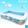 Pataugeoire gonflable pour enfants Intex Tropical 1020 L 305 x 56 x 183 cm (2 Unités)