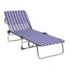 Lit de jardin Alco Aluminium Multiposition A rayures