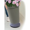 Support à roulettes pour pots de fleurs EDA   Ardoise Ø 30 cm