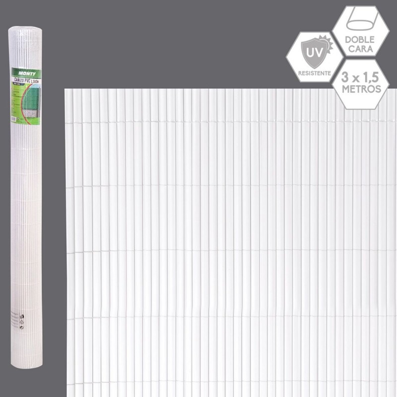 Canisse Blanc PVC 1 x 300 x 150 cm