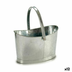 Pot Panier Argenté Zinc 21...