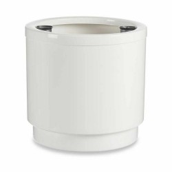 Pot auto-arrosant Blanc polypropylène 32 x 30,5 x 32 cm (4 Unités)