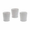 Cache-pot Modèle Blanc Céramique 12,3 x 12 x 12,3 cm (144 Unités)